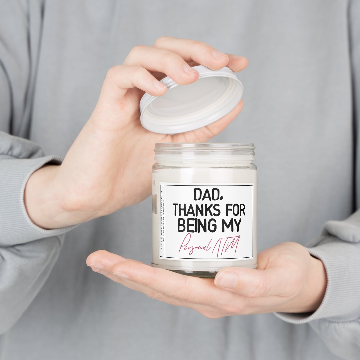 Dad Thanks for Being My Personal ATM | Funny Gift for Dads from Daughters | Father's Day Gift | Scented Candle