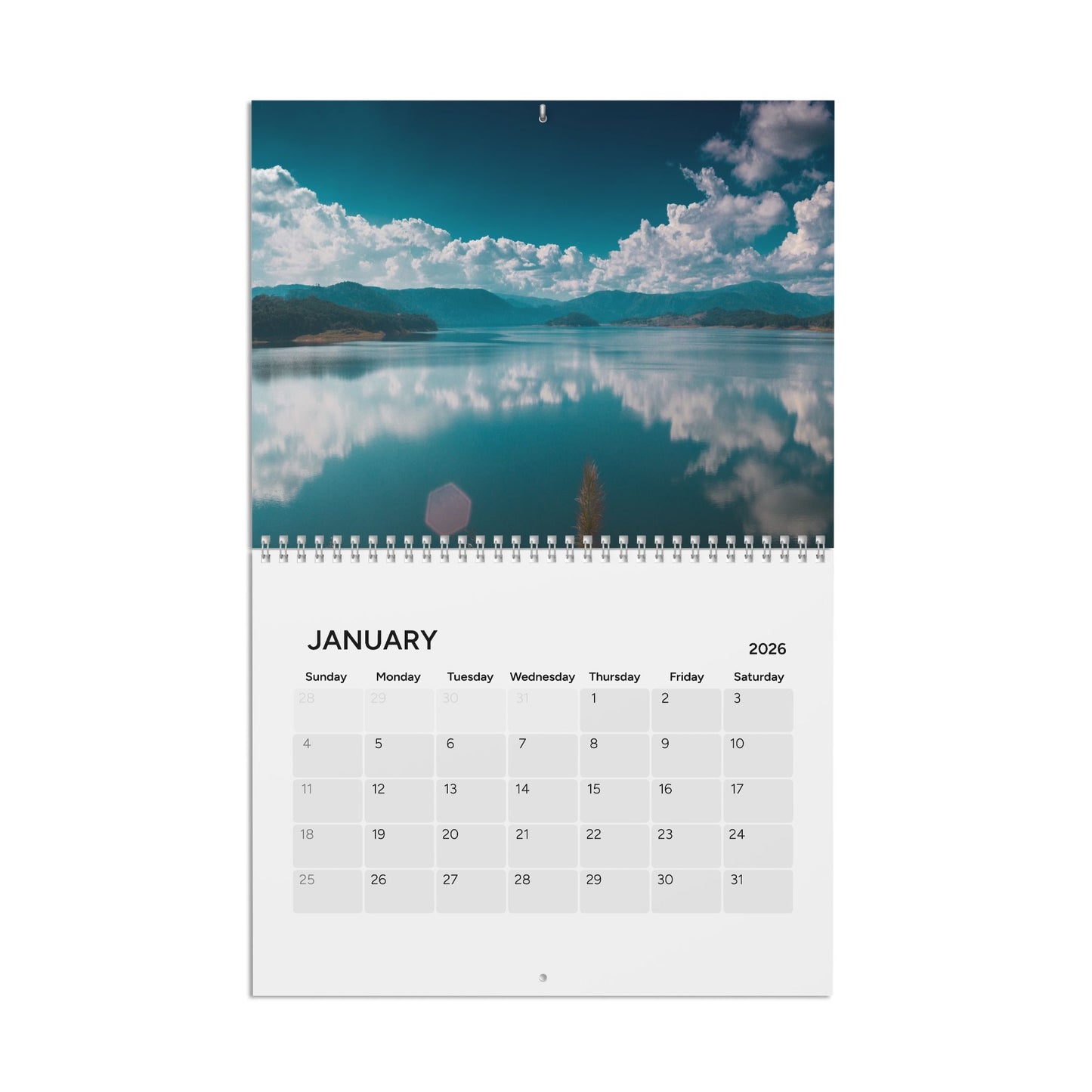 Lakeside Serenity: 2026 Lakes Calendar - Breathtaking Lake Photography, Premium Quality, and Effortless Display (10.8" x 8.4")