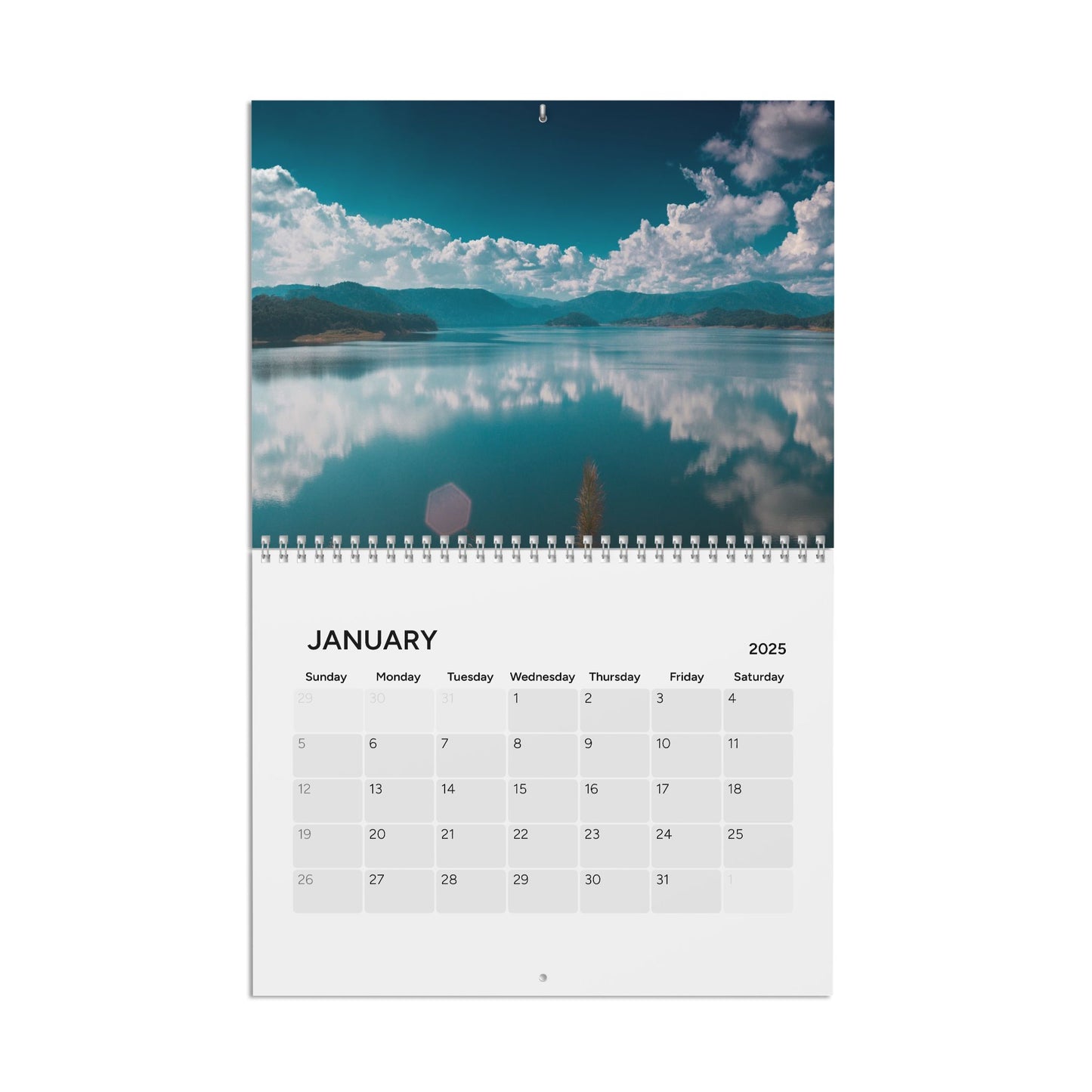 Lakeside Serenity: 2025 Lakes Calendar - Breathtaking Lake Photography, Premium Quality, and Effortless Display (10.8" x 8.4")