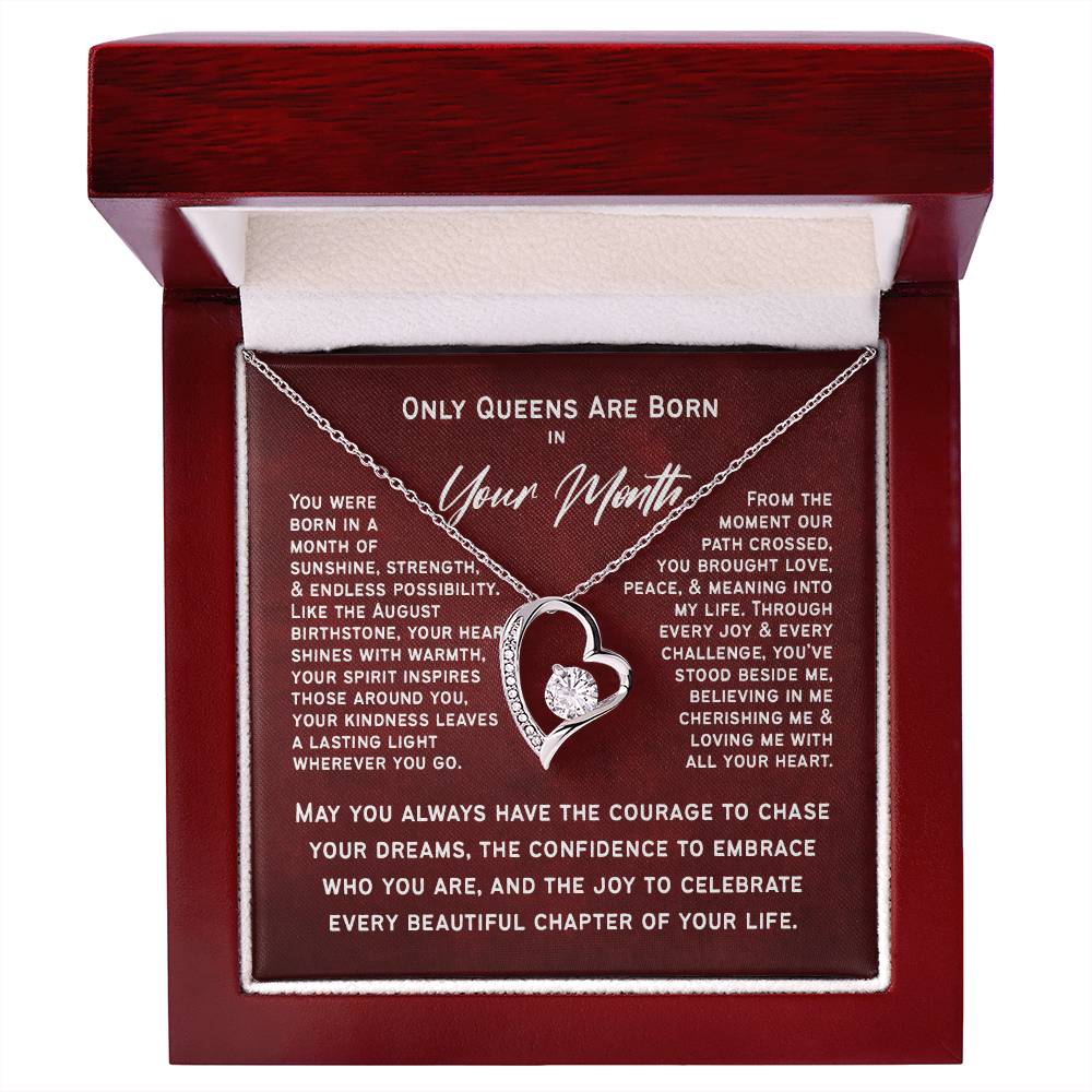Only Queens Are Born This Month – Majestic Birthday Gift for Her | Wife, Mom, Grandma, Sister or Daughter | SparkinGifts