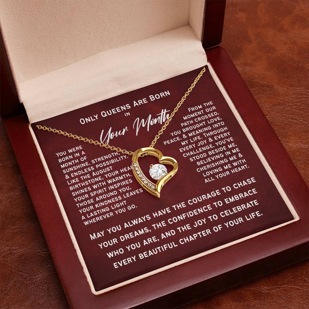 Only Queens Are Born This Month – Majestic Birthday Gift for Her | Wife, Mom, Grandma, Sister or Daughter | SparkinGifts