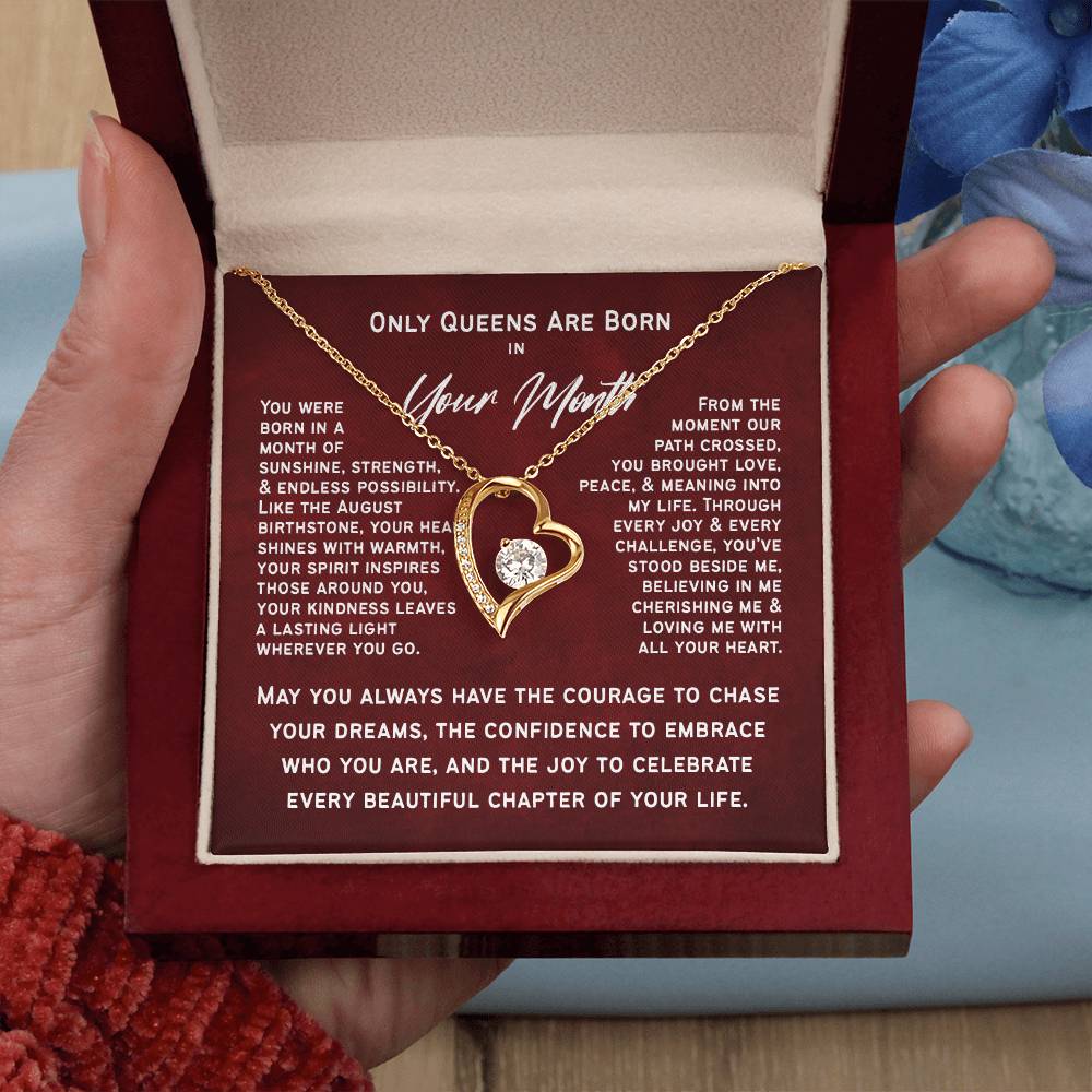 Only Queens Are Born This Month – Majestic Birthday Gift for Her | Wife, Mom, Grandma, Sister or Daughter | SparkinGifts