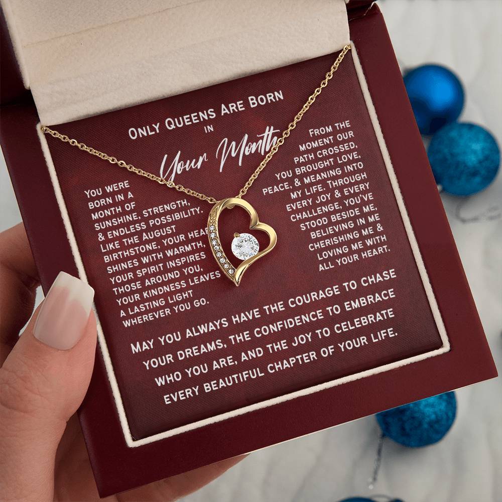 Only Queens Are Born This Month – Majestic Birthday Gift for Her | Wife, Mom, Grandma, Sister or Daughter | SparkinGifts