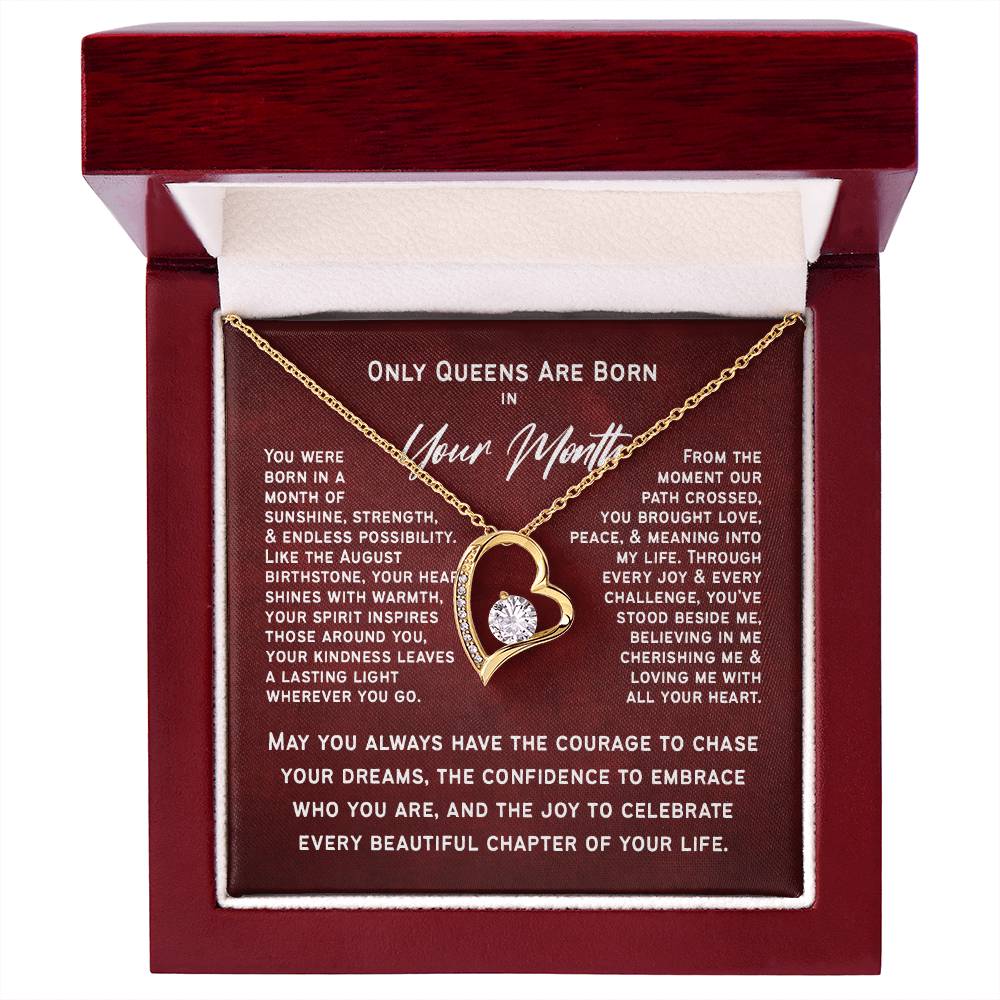 Only Queens Are Born This Month – Majestic Birthday Gift for Her | Wife, Mom, Grandma, Sister or Daughter | SparkinGifts