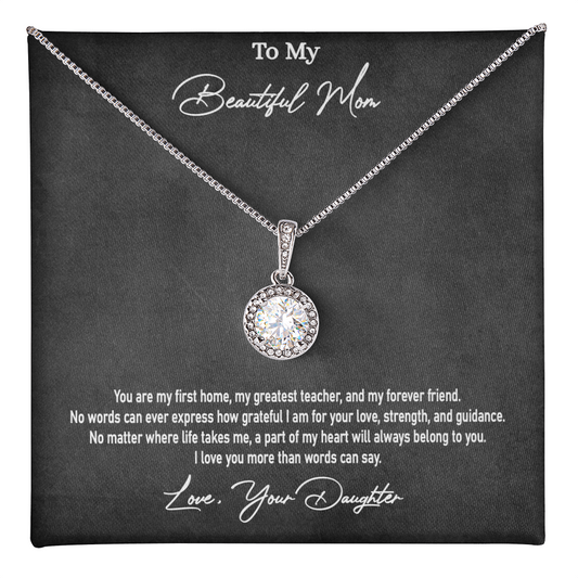 Daughter to Mum Gift  | Eternal Hope Love Knot Necklace | Mother's Day, Birthday & Christmas Jewelry