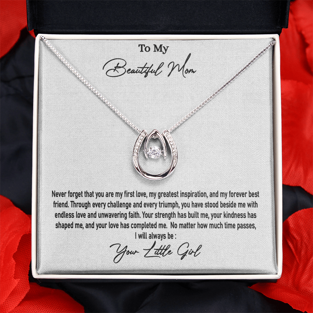 Little Girl Gift to Mother | Lucky in Love Necklace | Romantic Gift for Her | SparkinGifts