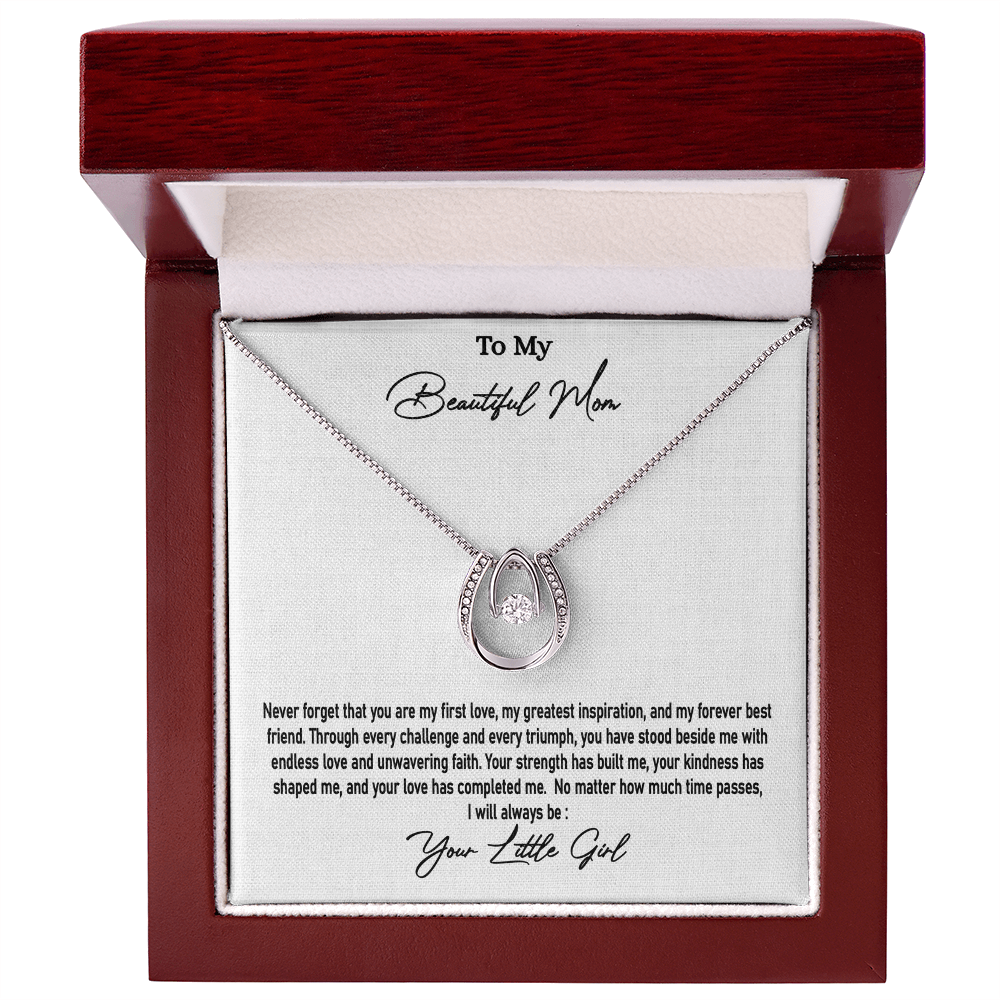 Little Girl Gift to Mother | Lucky in Love Necklace | Romantic Gift for Her | SparkinGifts