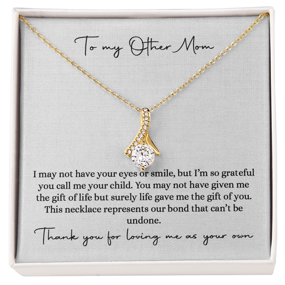 Bonus mom gift from bride, Stepmom wedding gift on wedding day, Gift for Stepmom on wedding day, Bonus mom of the bride necklace