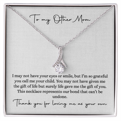 Bonus mom gift from bride, Stepmom wedding gift on wedding day, Gift for Stepmom on wedding day, Bonus mom of the bride necklace