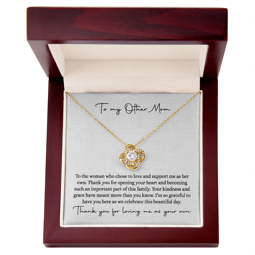 Bonus Mom Necklace, Step Mom Gift from Bride, Mother-in-Law Jewelry, MIL Wedding Gift, Step Mother Keepsake