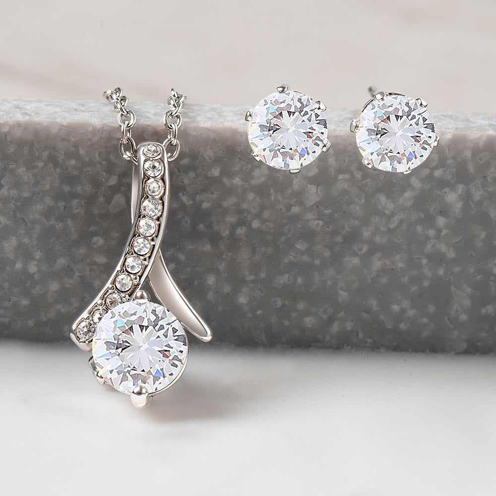 Stepmom Necklace & Earring Set Gift from Stepchild | Emotional Gift for Stepmom – Mother's Day Birthday Keepsake