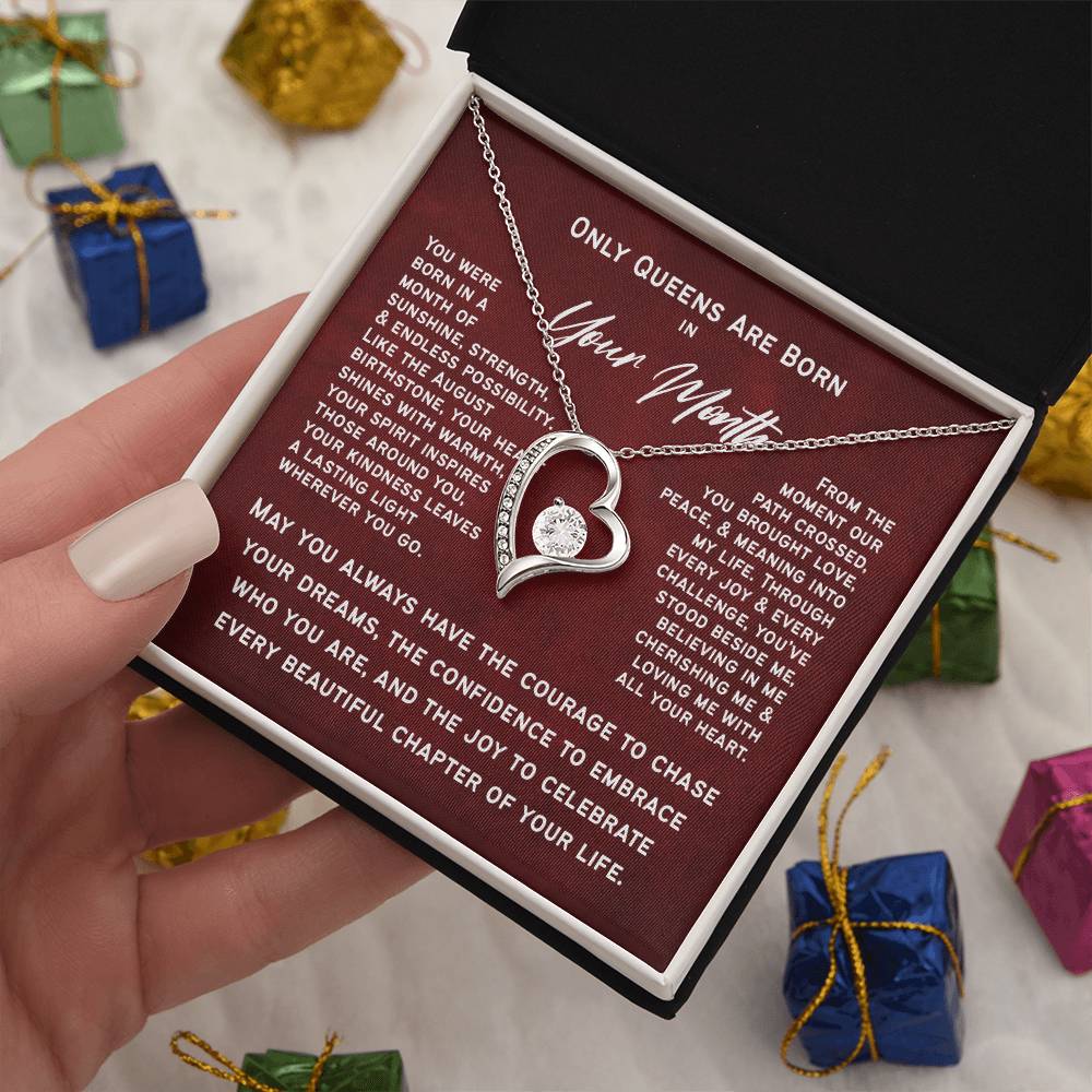 Only Queens Are Born This Month – Majestic Birthday Gift for Her | Wife, Mom, Grandma, Sister or Daughter | SparkinGifts