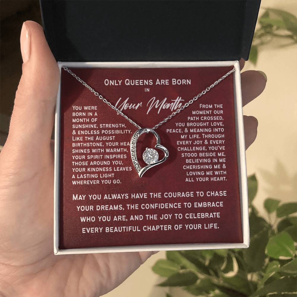 Only Queens Are Born This Month – Majestic Birthday Gift for Her | Wife, Mom, Grandma, Sister or Daughter | SparkinGifts