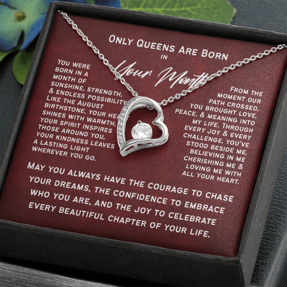 Only Queens Are Born This Month – Majestic Birthday Gift for Her | Wife, Mom, Grandma, Sister or Daughter | SparkinGifts