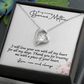 Bride Necklace Gift For Bonus Mom , Step Mom Stylish Jewelry Gift with a Kind Heartwarming  Message Card, Mother in Law Gift from Bride, MIL Wedding Gift, Step Mother of the Bride Gift Jewelry