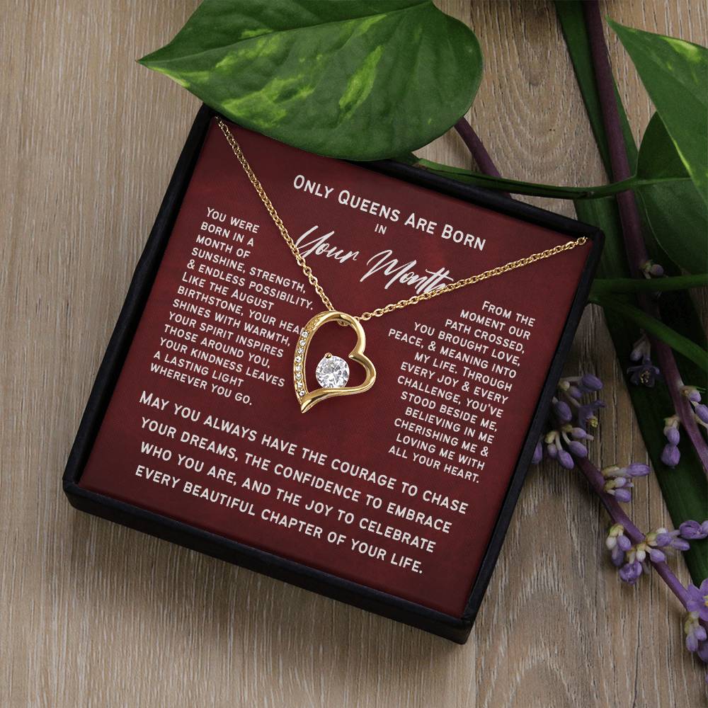 Only Queens Are Born This Month – Majestic Birthday Gift for Her | Wife, Mom, Grandma, Sister or Daughter | SparkinGifts